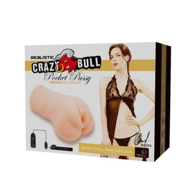 CRAZY BULL - Realistic Pocket Pussy,Vibration